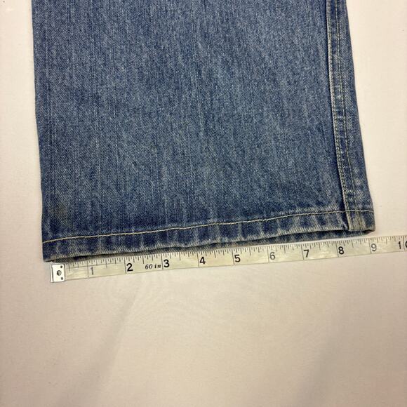 Marithe Francois Girbaud MFG Baggy Jeans Fade 34x32 Skater Y2K - Picture 11 of 16